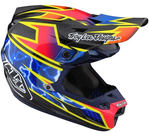 Troy Lee Designs-Carbon SE5 Lightning Helmet - Black-Small-TL172325002-MotoXtreme