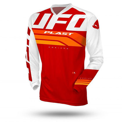 UFO-Horizon MX Jersey Red/White-Red/White-MG04521BS-MotoXtreme