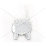 UFO-Front Number Plate Kawasaki KX 125/250/500 1996-02-White-KA03701-047-MotoXtreme