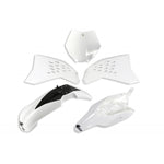 UFO-KTM Plastic Kit SX 65 2012-15-White-KTKIT525-047-MotoXtreme