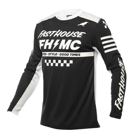 Fasthouse-Elrod Air Cooled Motocross Jersey-Black-2761-0008-MotoXtreme